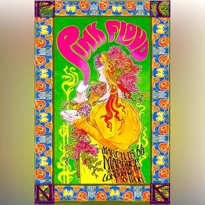 Vibrant Pink Floyd Poster